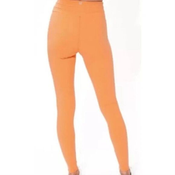 NWT New Eleven Venus Williams Orange Tennis/Pickleball Washed Out Leggings XL - Picture 2 of 10